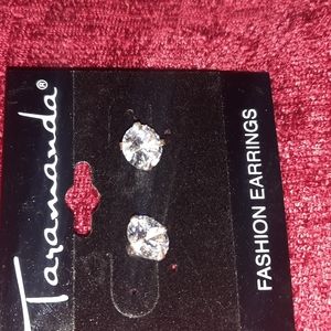 Diamond stud earrings
